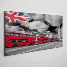 COLORAY.CZ Obraz na plátně Silniční londýnský autobus 100x50 cm