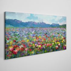 COLORAY.CZ Obraz na plátně Moderní přírodní květiny 100x50 cm