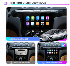 Junsun Autorádio pro Ford S-Max 2007 - 2008, Android rádio s GPS do Ford S-Max S max 2007 2008 autorádio s Android GPS Navigace, Mapy, Kamera, USB Ford Ford S-Max S max 2007 2008