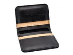 TLW Kožená mini peněženka SHELBY černá