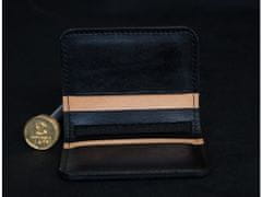 TLW Kožená mini peněženka SHELBY černá