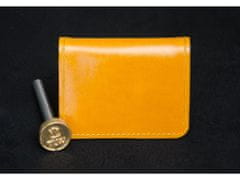 TLW Kožená mini peněženka SHELBY hořčicová