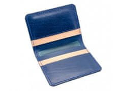 TLW Kožená mini peněženka SHELBY modrá