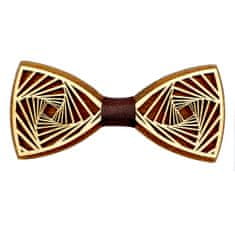 AMADEA Dřevěný motýlek k obleku - spirála 11 cm