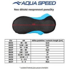 Aqua Speed Neo dětské neoprenové ponožky modrá Velikost (obuv): 26/27