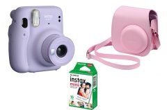 FujiFilm Instax Mini 11 Lilac Purple + pouzdro + 10 fotopapírů (KVIFF edice)