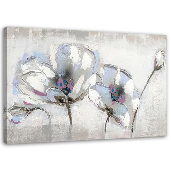 shumee Obraz, Malované shabby chic květiny - 100x70