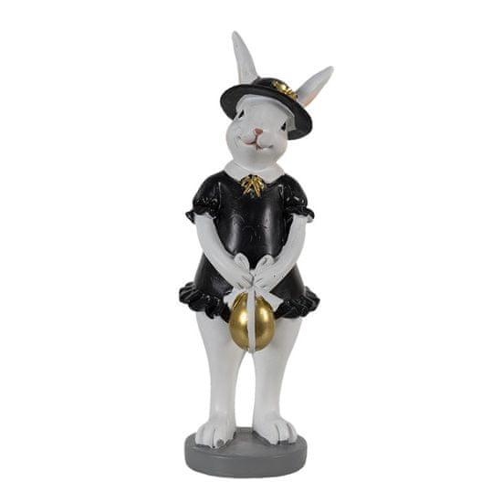 Clayre & Eef Dekorativní figurka králičí mamky s vajíčkem 6PR3573