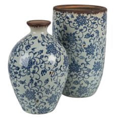 Clayre & Eef Keramická váza BLUE VANITY 6CE1378