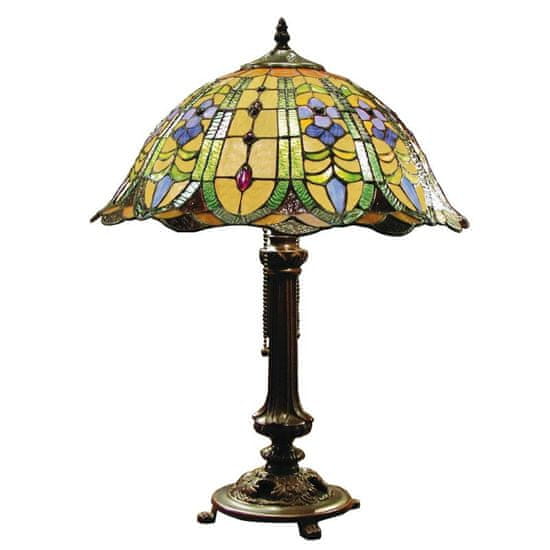 Clayre & Eef Stolní lampa Tiffany FLOWERS 5LL-5317