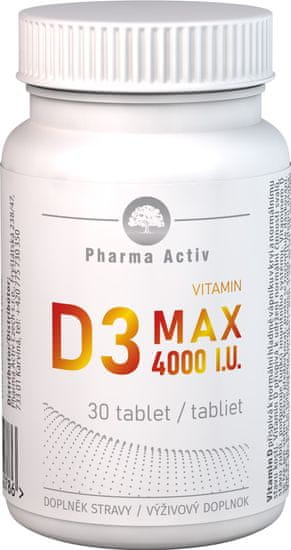 Pharma Activ Vitamin D3 MAX 4000 I.U. 30 tablet