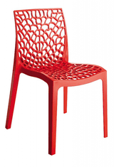 Artspect Plastová židle GRUVYER-p - Rosso