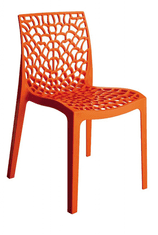 Artspect Plastová židle GRUVYER-p - Arancio