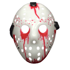 Korbi Plastová maska Pátek 13., maska Jason Voorhees Freddy Bloody