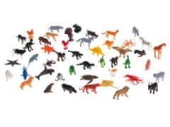 KIK Sada figurín mořských zvířat divokých farmářských dinosaurů, mix 48 ks