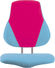 Artspect Rostoucí židle FUXO V-LINE - Světle modro-růžová