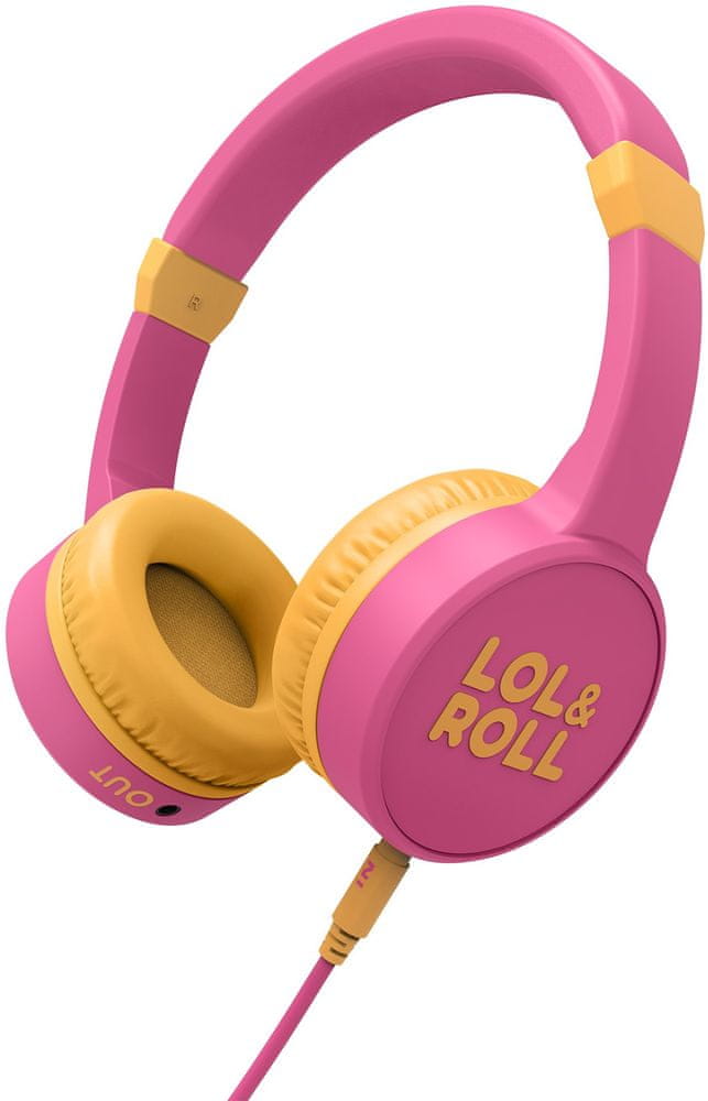 Levně Energy Sistem LOL&ROLL Pop Kids Headphones, růžová - zánovní