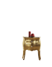 Amoletto Import Luxusní noční stolek Swarovski, s aplikací zlaté fólie