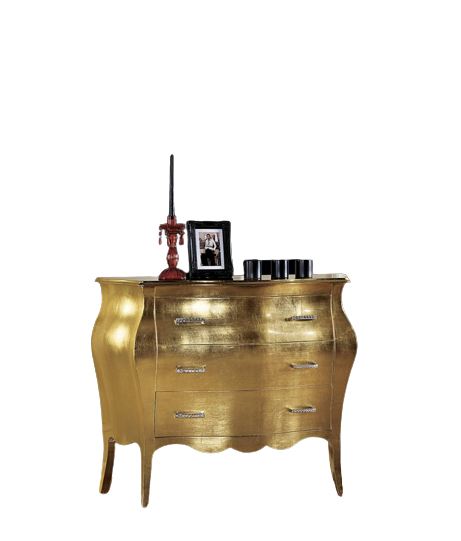 Amoletto Import Luxusní komoda Swarovski s aplikací zlaté fólie