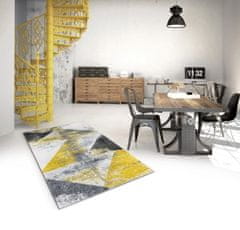 Ayyildiz kusový koberec Alora A1012 80x150cm žlutá