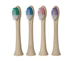 KOMA Sada 12 náhradních certifikovaných bambusových hlavic pro elektrické zubní kartáčky HX6014 HX6014 + DÁREK Čistící pleťové kartáčky