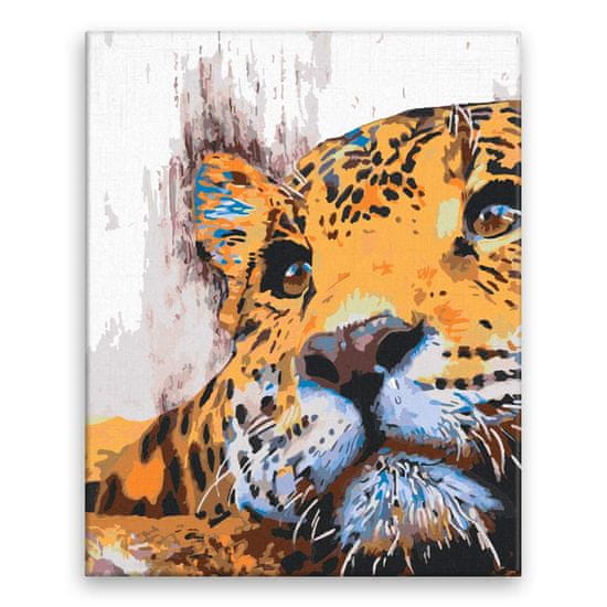 Malujsi Malování podle čísel - Odpočívající jaguár - 40x50 cm, plátno vypnuté na rám