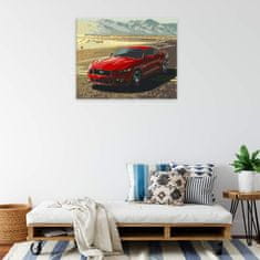 Malujsi Malování podle čísel - Červený Mustang - 100x80 cm, plátno vypnuté na rám