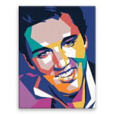 Malujsi Malování podle čísel - Elvis Presley 01 - 30x40 cm, bez dřevěného rámu