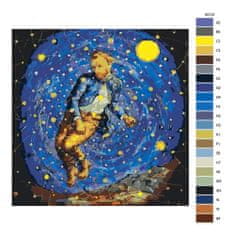 Malujsi Malování podle čísel - Hvězdná obloha - van Gogh - 80x80 cm, plátno vypnuté na rám