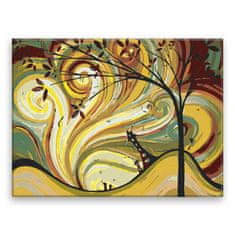 Malujsi Malování podle čísel - Kouzelné vlny - 80x60 cm, plátno vypnuté na rám