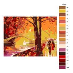 Malujsi Malování podle čísel - Podzimní snění - 40x30 cm, bez dřevěného rámu