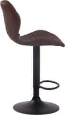 BHM Germany Barová židle Cork, textil, černá / hnědá