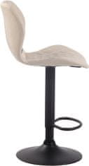 BHM Germany Barová židle Cork, textil, černá / krémová