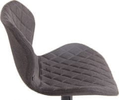 BHM Germany Barová židle Cork, textil, černá / tmavě šedá