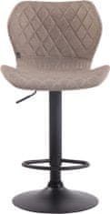 BHM Germany Barová židle Cork, textil, černá / taupe