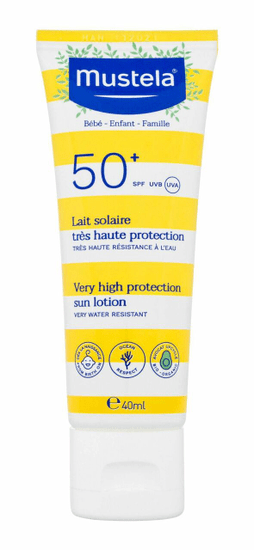 Mustela 40ml bébé family very high protection sun lotion