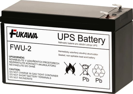 Fiamm FUKAWA olověná baterie FWU2 do UPS APC/ náhradní baterie za RBC2/ 12V/ 7,2Ah/ životnost 5 let