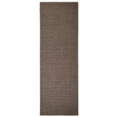 Greatstore Sisalový koberec pro škrabací sloupek hnědý 100 x 300 cm