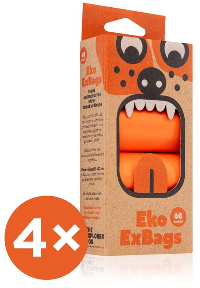 The Explorer Dog Sáčky na psí exkrementy 4x 60 ks
