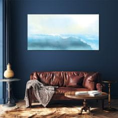 COLORAY.CZ Obraz na skle Abstrakce mořské vlny 120x60 cm
