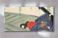 COLORAY.CZ Obraz na skle Abstrakce Ženy Kimono 100x50 cm