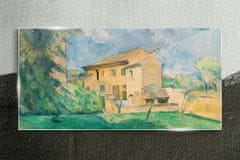 COLORAY.CZ Obraz na skle Abstrakce vesnice budova 140x70 cm