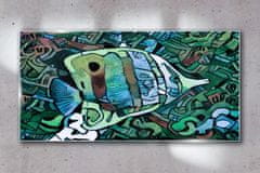 COLORAY.CZ Obraz na skle Abstrakce zvířat ryby 100x50 cm