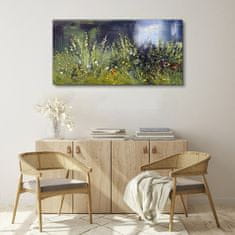 COLORAY.CZ Obraz na plátně Řeka květiny Tráva 120x60 cm