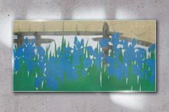 COLORAY.CZ Obraz na skle Abstrakce květiny 140x70 cm