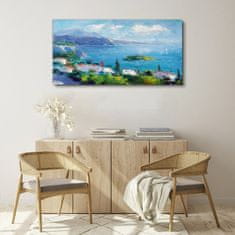 COLORAY.CZ Obraz na plátně Moře Top Sea Blue 120x60 cm