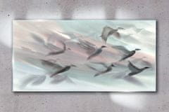 COLORAY.CZ Obraz na skle Abstrakce zvířat ptáků 100x50 cm