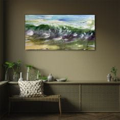 COLORAY.CZ Obraz na skle Abstrakce mořské vlny 100x50 cm
