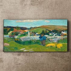 COLORAY.CZ Obraz na plátně Swineherd Gauguin 120x60 cm