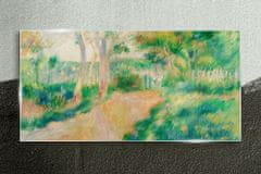 COLORAY.CZ Obraz na skle Abstrakce parku lesní tráva 100x50 cm